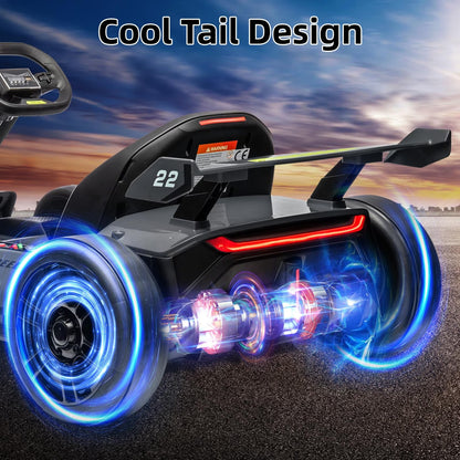 2026 Hot 24V Kids Racing Go Kart – 9 MPH Fast Speed & 150 LBS Large Load Capacity