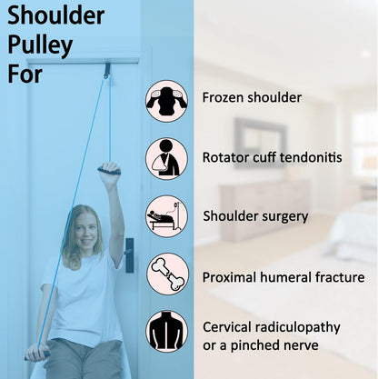 Doorway Shoulder Pulley, Physical Therapy Exercise Tool for Shoulder Rehabilitation & Pain Relief