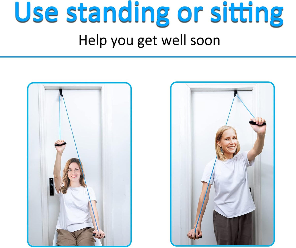 Doorway Shoulder Pulley, Physical Therapy Exercise Tool for Shoulder Rehabilitation & Pain Relief