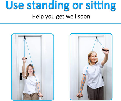 Doorway Shoulder Pulley, Physical Therapy Exercise Tool for Shoulder Rehabilitation & Pain Relief